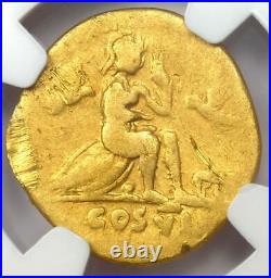 Ancient Roman Empire Titus Gold AV Aureus Coin 79-81 AD Certified NGC Fine