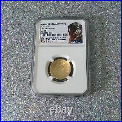 Apollo 11 50th Anniversary gold coin 2019 W First Day Issue NGC MS 70