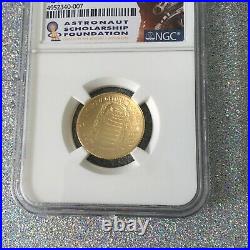 Apollo 11 50th Anniversary gold coin 2019 W First Day Issue NGC MS 70