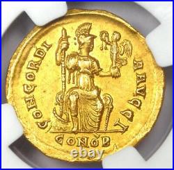 Arcadius AV Solidus Gold Ancient Roman Gold Coin 383-408 AD NGC Choice XF