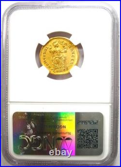 Arcadius AV Solidus Gold Roman Coin 383-408 AD Certified NGC XF (EF)