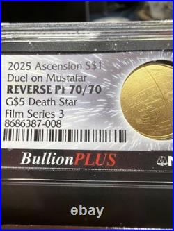 Ascension 2025 $1 Gold Duel on Mustafar Reverse Proof PF70 NGC