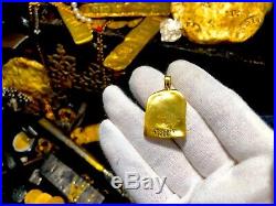 Atocha 1622 Gold Bar Repro Necklace Pirate Gold Coins Treasure Jewelry Pendant