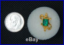 Atocha Emerald Studs 1622 Fisher Pirate Gold Coins Shipwreck Treasure Earrings