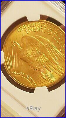 Beauty 1920 20 Dollar Saints Gaudens Gold Coin Certified By Ngc Ms64 Scarce
