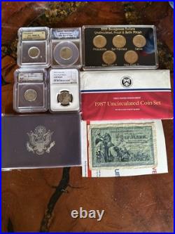 (Best OFFER) Proof Coin Lot + Gold Note