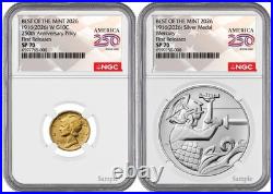 Best Of The Mint 2026 Dime Gold Coin & Silver Medal Set NGC SP70 FR PRESALE