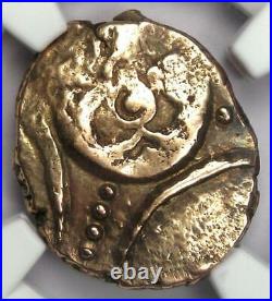 Britain Iceni AV Stater Gold Flower Horse Coin 20 BC 10 AD NGC Choice VF