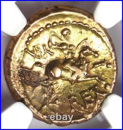 Britain Regini-Atrebates Verica AV Gold Stater Coin 10-40 AD. NGC Choice XF (EF)