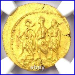 Brutus Coson Gold AV Stater Roman Coin 54 BC Certified NGC MS (UNC)