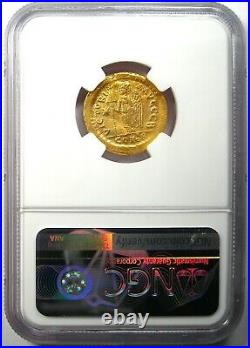 Byzantine Anastasius I AV Solidus Gold Coin 491-518 AD Certified NGC Choice XF