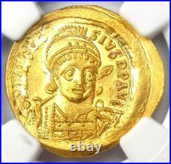 Byzantine Anastasius I AV Solidus Gold Coin 491-518 AD NGC Choice MS (Ch UNC)