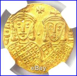 Byzantine Constantine VI AV Solidus Gold Coin 780-787 AD NGC Choice XF