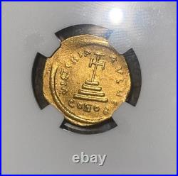 Byzantine Empire Heraclius with Heraclius Constantine AD613-641 (NGC Certified)