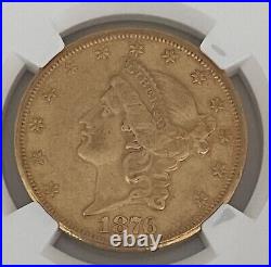 CARSON CITY NGC AU 55- 1876-CC U. S. $20 Double Eagle Gold Coin