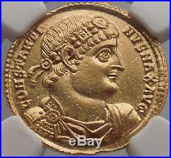CONSTANTINE the GREAT 335AD NGC Certified Choice AU Ancient Roman Gold Coin Rare