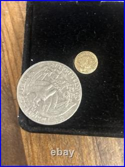 Certified 1907 MCMVII Saint Gaudens Mini 20 Dollar 10k Gold Coin. 16 Grams