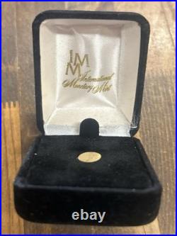 Certified 1907 MCMVII Saint Gaudens Mini 20 Dollar 10k Gold Coin. 16 Grams