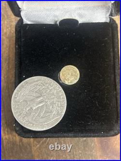 Certified 1907 MCMVII Saint Gaudens Mini 20 Dollar 10k Gold Coin. 16 Grams