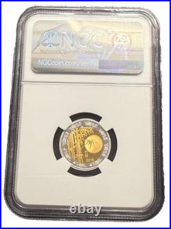 China 2016 3 gram Gold/Silver Bi-Metallic Panda NGC PF70UC Honolulu HSNA