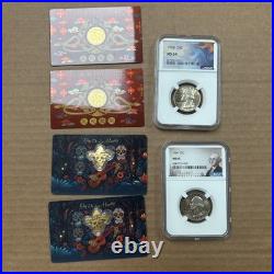 Chinese New Year of The Snake 1/1000 Gold Coin 2x2 Day Of The Dead/NGC 1964-65