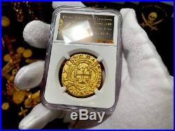 Colombia 1622 8 Escudos Ngc Atocha Pirate Gold Coins Treasure Jewelry Gld Plated