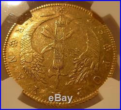 Colombia 1836 UR Gold 8 Escudos NGC AU-53 Popayan
