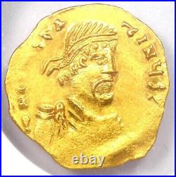 Constans II AV Tremissis Gold Coin 641-668 AD. Certified NGC AU Rare Gold Coin
