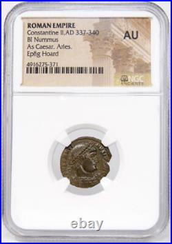 Constantine II Epfig Hoard RARE with WREATH, Soldiers R2 in RIC, Arles mint Coin Constantine II Epfig Hoard RARE with WREATH, Soldiers R2 in RIC, Arles mint Coin