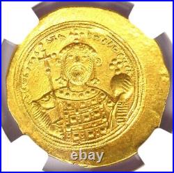 Constantine IX AV Nomisma Gold Coin 1042 AD Certified NGC MS UNC 5/5 Strike