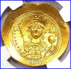 Constantine IX AV Nomisma Gold Coin 1042 AD NGC MS UNC 5/5 Strike & Surface