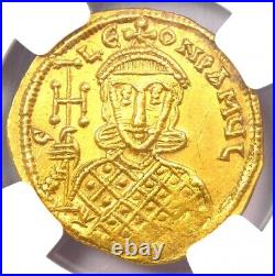 Constantine V and Leo IV AV Solidus Gold Coin 750 AD Certified NGC Choice AU Constantine V and Leo IV AV Solidus Gold Coin 750 AD Certified NGC Choice AU