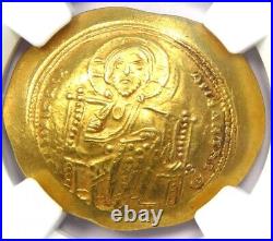 Constantine X AV Gold Histamenon Nomisma Christ Coin 1059-67 AD NGC AU