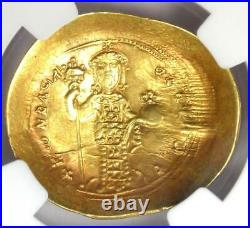 Constantine X AV Gold Histamenon Nomisma Christ Coin (1059-67 AD) NGC AU