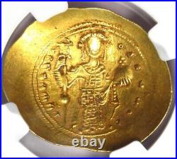 Constantine X AV Gold Histamenon Nomisma Christ Coin 1059-67 AD NGC AU