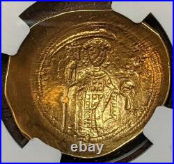 Constantine X AV Gold Histamenon Nomisma Christ Coin (1059-67 AD) NGC CHOICE AU