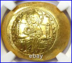 Constantine X AV Gold Histamenon Nomisma Christ Coin (1059-67 AD) NGC MS (UNC)