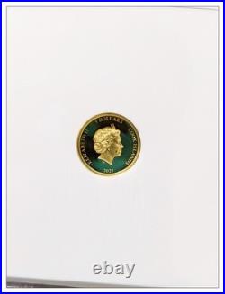 Cook Islands Gold U. S. State Animal Series NEW MEXICO GREATER ROADRUNNER PF70 UC