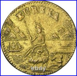Crude 1875 (1/2) California Fractional Gold / Ngc Ms62 / Calif Gold Rush Crude 1875 (1/2) California Fractional Gold / Ngc Ms62 / Calif Gold Rush
