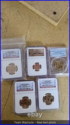 DEFECTIVE LOT of 20x COINS PCGS NGC GRADED ESTATE CLAD SILVER GOLD FRE G3D