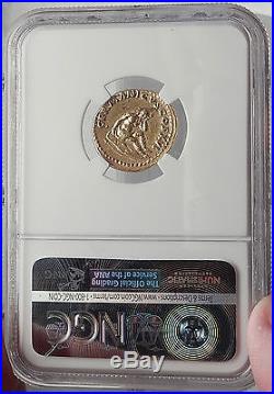 DOMITIAN 92AD Germany Capture Aureus Authentic Ancient Roman Gold Coin NGC AU