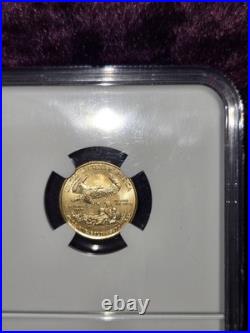 Description 2014 1/10 OZ AMERICAN GOLD EAGLE FIRST RELEASES MS-70