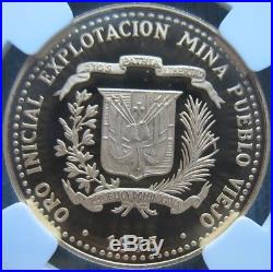 Dominican Republic 1975 Gold 100 Pesos NGC-PF-69 Ult. Cameo TAINO ART