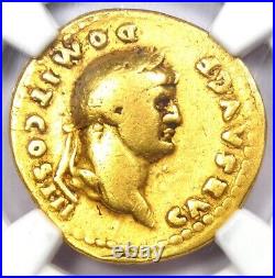 Domitian Gold AV Aureus Roman Ancient Coin 81-96 AD Certified NGC VG