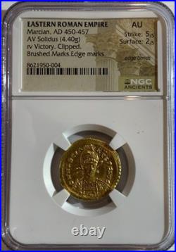 EASTERN ROMAN EMPIRE MARCIAN AD450-457 SOLIDUS (4.4g) GOLD COIN? NGC GRADED