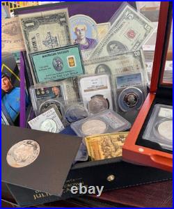 ELITE SILVER & GOLD ESTATE LOT COIN COLLECTION! PCGS or NGC MORGANS & EAGLES