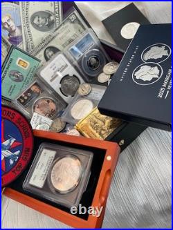 ELITE SILVER & GOLD ESTATE LOT COIN COLLECTION! PCGS or NGC MORGANS & EAGLES