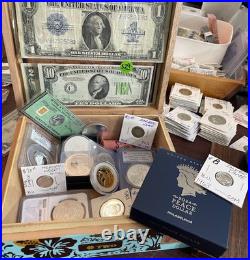 ELITE SILVER & GOLD ESTATE LOT COIN COLLECTION! PCGS or NGC MORGANS & EAGLES