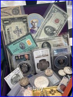 ELITE SILVER & GOLD ESTATE LOT COIN COLLECTION! PCGS or NGC MORGANS & EAGLES
