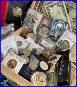 ELITE SILVER & GOLD ESTATE LOT COIN COLLECTION! PCGS or NGC MORGANS & EAGLES